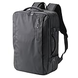 エレコム バックパック リュックサック マチ拡張機能付き 15.6インチ 撥水加工 大容量 33L ブラック BM-XBPEX01BK