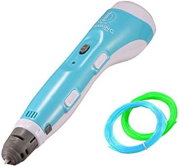 iDrawing 3D Printing Pen with Filament for Kids & Adults DIY, Perfect for STEM, Compatible with 1.75mm PLA or ABS Filament Refills Non-Clogging, Bonus 2 Random Color PLA