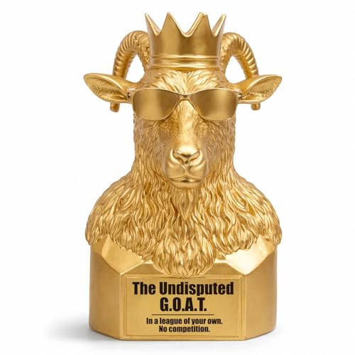 FRBFRB Undisputed G.O.A.T. Trophy Statue - Gifts for Men, Boss,