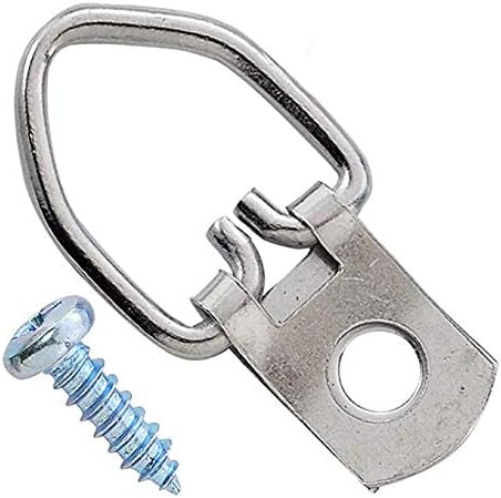 D Ring Picture Hangers Heavy Duty Hanging Picture Frame Hangers with Screws (1 Hole)