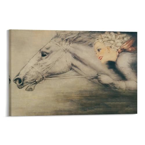 Toile Louis Icart pour chambre cocooning et salon chic de 60 x 90 cm