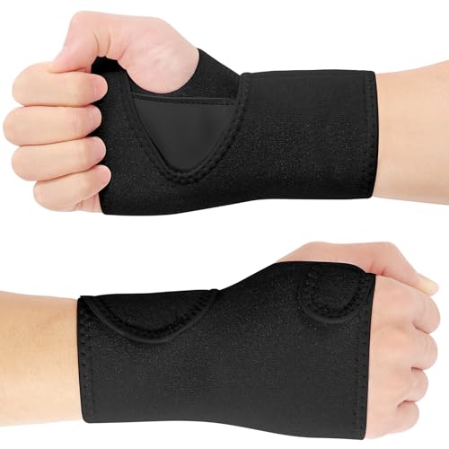 ACWOO 2 Stück Handgelenk Bandagen Handgelenkstütze Atmungsaktive Handgelenkschiene Handschiene Damen und Herren Bandage Handgelenk für Tendinitis Arthritis Verstauchungserholung