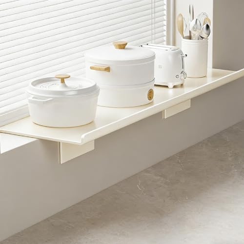 Tablero de extensión alféizar ventana acrílico resistente que gana espacio útil blanco 2