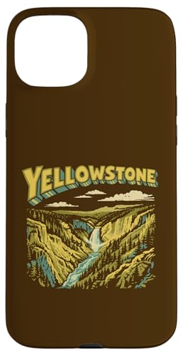 Retro Yellowstone National Park Vintage Style Classic �X�}�z�P�[�X iPhone 15 Plus �p