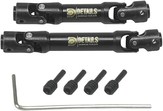 1144 Steel Hardening Drive Shaft Set for 1/30 Axial SCX30 RC Cars, Upgrade Parts with Mounting Hardware