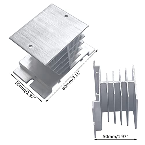 carotoe pour Relais à Semi-conducteurs monophasé 10A-40A radiateur dissipateur de en Aluminium Dissipation SSR régulateur de température PID Relais radiateur – vue 3