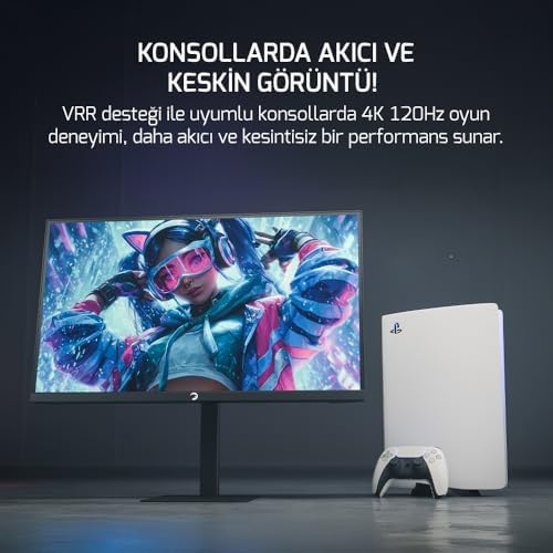 Kaze Dual 27'' 0.5Ms 4K 160Hz - FHD 320Hz Fast IPS Pivot Dual Mod Gaming Monitör (Sıfır Ölü Piksel Garantili) - Görsel 3