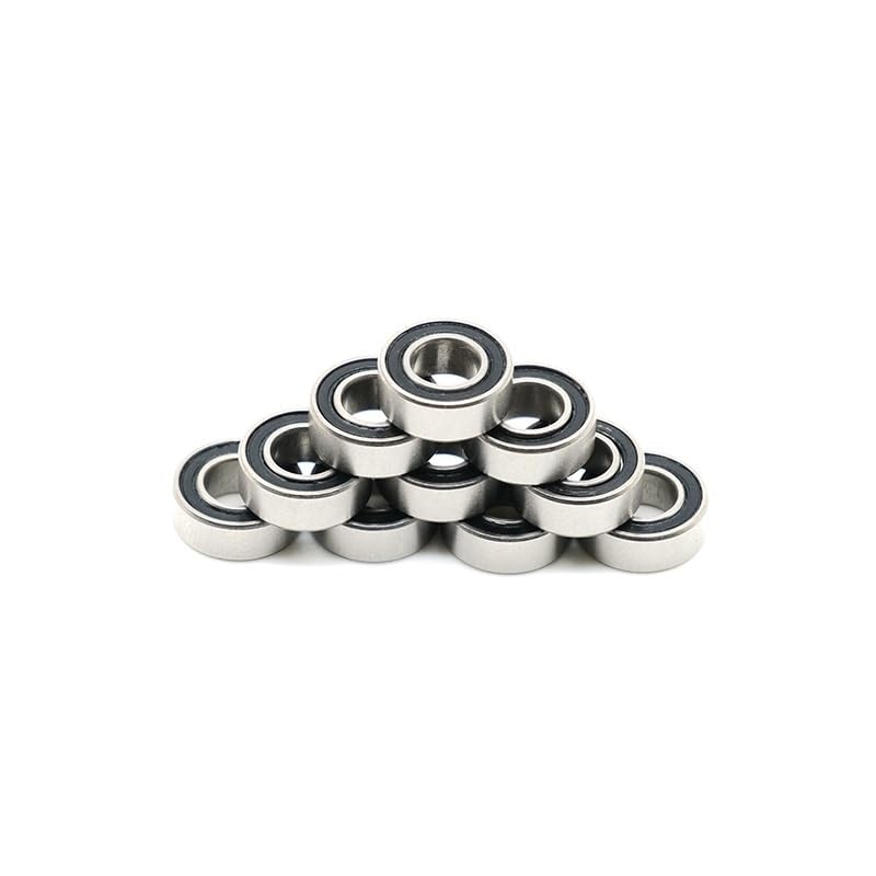 SMR84 2RS Bearing ABEC-7 (10PCS) 4 * 8 * 3mm Miniature SMR84-2RS Stainless Ball Bearings RS SMR84 2RS with Black Sealed L-840DD