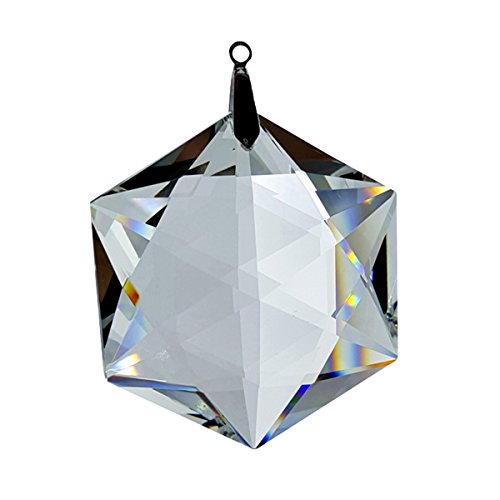 CF7345-50, Crystal Beauty Hexagon Feng Shui Window Prism 50mm / 2 Inches