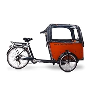 Luxe regentent – geschikt voor Babboe Big bakfiets- MET stangen (zwart)