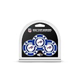 Team Golf NFL Buffalo Bills 3 Pack Golf Chip Ball Markers, Poker Chip Size with Pop Out Smaller Double-Sided...