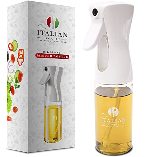 The Italian Kitchen Advanced Olive Oil Spray Bottle For Cooking - Oil Sprayer For Air Frying, Salad Dressing Mister, And More #TOP14