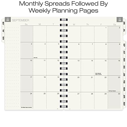 Global Printed Products Essential 5X8 Monthly & Weekly 2023-2024 Planner - (5" X 8" - June 2023 Through July 2024) #TOP3