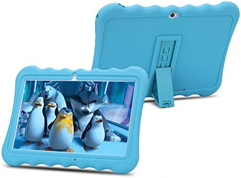 10 inch Kids Tablet PC Android 6.0 OS Full HD Display Tablets for Kids 1GB RAM 16 GB Storage Quad-Core 1.3Hz WiFi Tablet Soft Shock&Kid-Proof Case … (Blue)