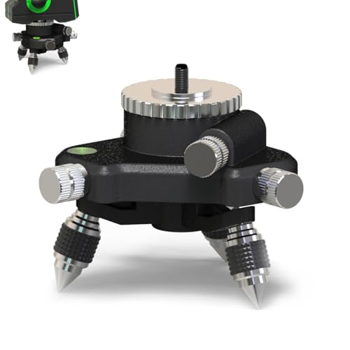 Nivellierständer, 360-Grad-Einstellung, Nivellierstativ, Ständerhalterung, 1/4-Zoll-Gewinde, Stativ aus Aluminiumlegierung für -Nivelliergerät, Geeignet für