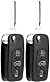 KeylessOption Keyless Entry Remote Control Car Key Fob Replacement for HLO1J0959753F (Pack of 2)