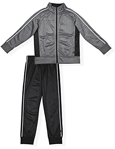 Cheetah Boys Tricot 2-Piece Track Suit Set - Jacket And Pants, Concrete/Black, 14/16 #TOP11