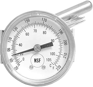 Exact FIT for Food Warming EQ T-Meter H1 Temp Gauge 20-220F, U-CLAMP - Replacement Part by MAVRIK