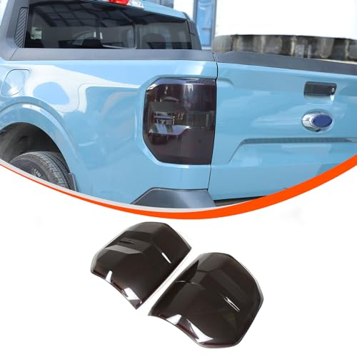 Lcojicep Car Tail Light Cover Trim Compatible with Ford Maverick 2022-2025 Smoked Rear Taillight Lamp Cover Rear Headlight Protection Cover Decoration Accessories