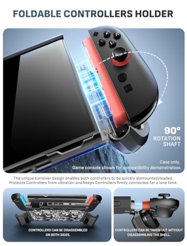 Image of mumba Dockable Case for Nintendo Switch 2 2025, [Blade Series] TPU Grip Protective Cover Accessories Compatible with Switch 2 7.9 Inch and Quick-Release Joy-Con Design