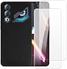Funda y protector de pantalla para Nubia Neo 3 GT 5G - Negro | Cubierta a prueba de golpes de 6.8" con paquete de 2 vidrios templados para protección total del cuerpo 2