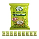 Manna Multigrain Snacks, Pack of 10, Sour Cream & Onion Baked, No Palm Oil, No