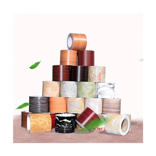 Papel de parede com bordas, descascar e colar, autoadesivo, grão de madeira, linha de cintura, pvc,