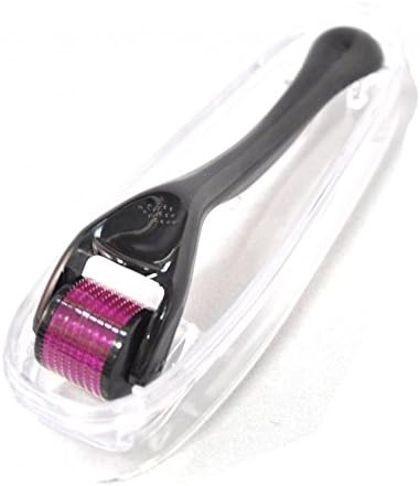 Boolavard Derma Roller + BEZPŁATNY Teczka Podróżna - Dermaroller z 540 igłami, Instrukcja Użycia w Polerowaniu i język Angielski (0.5 mm)