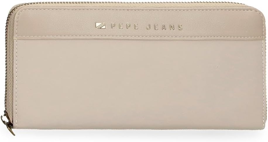 Pepe Jeans Morgan Wallet with Card Holder, One Size, Beige, One Size, Wallet with Card Holder