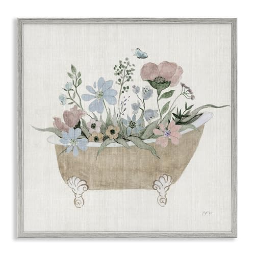 'Rustic Botanicals in Tub'| Framed Giclee Art
