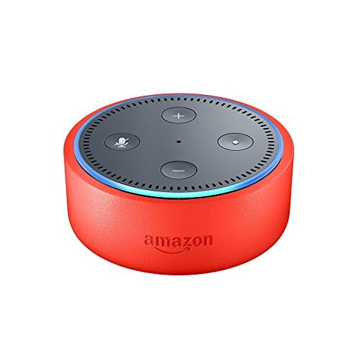 Echo Dot Kids Edition, a smart speaker with Alexa for kids - punch red case