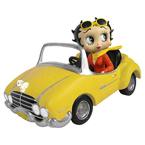 Betty Boop In Yellow Sports Car - 30cm Collectable Figurine Cover