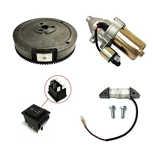 POWER PRODUCTS Electric On-Off Switch Starter Upgrade Kit for Harbor Freight Predator 6500 Watt 420cc Recoil Generator & 5000 5500 6500 Watts 11HP 13HP Manual Cable Start Generator