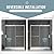 AISU HOME 56-60 in.W × 72 in.H Shower Door, 5/16 in (8mm) Frameless Double-Sided Easy-Clean Double Glass, Buffers Sliding Shower Door, Can be Installed Left and Right, Brushed Nickel
