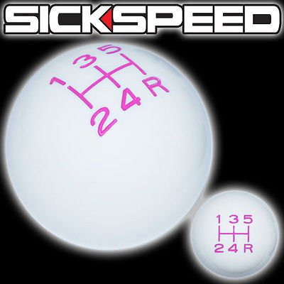 White Pink Vintage Shift Knob For 5 Speed Short Throw Shifter Selector 10X1.5 for Acura Integra