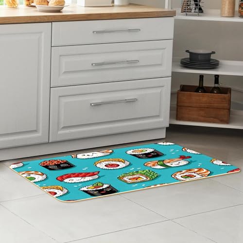 Tapis de cuisine japonais, tapis de sol antidérapant lavable et absorbant - 7