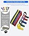 Reusable Cable Ties (120 Pack, 6 Inch) - Hook and Loop Cord Organizer Straps for Wire Management - Multi-Color Adjustable Wire Wraps for for Electronics, PC & Office Desk Organization
