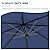Grand patio 10x10 FT Patio Offset Umbrella, Large Square Aluminum Cantilever Umbrella Base Included for Deck Porch (Navy Blue, 10x10 FT)