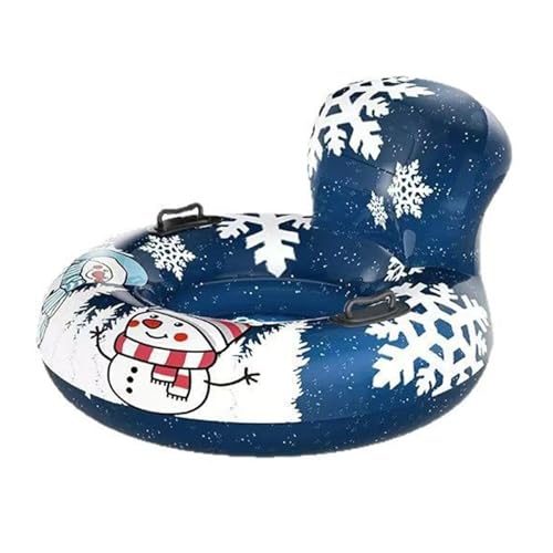 Bouée de luge gonflable pour sports d'hiver avec anneau de luge renforcé extérieur