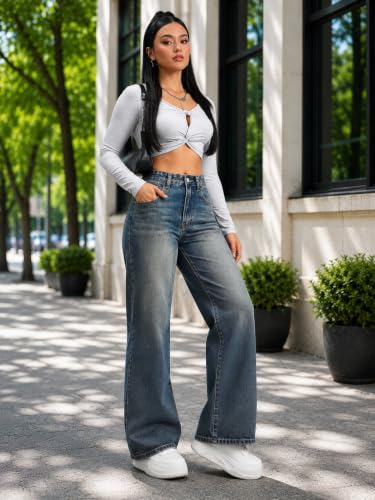 Image of RAGZO Women's Relaxed Fit High Rise Jeans || Woman Jean's || Women Baggy Jeans || Loose Fit Jean's for Womens