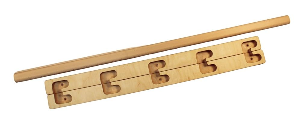 Poste de zug para puertas de hasta 145 cm - Reforzado - Madera - Ajustable en 5 direcciones - Robusto, fácil de montar y ajustable Barra de sujeción Marco de puerta - Abrazadera