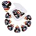 American flag stars print Guitar Picks 12 Pack Personalized Guitar Picks with Storage Box Guitar Accessories for Ukulele Electric Acoustic Guitars Bass