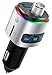 Produktbild Bovon FM Transmitter Auto Bluetooth Adapter Radio mit USB KFZ Ladegerät QC3.0 + 5V/1A, Freisprechanlage, Musikspiel über TF Karte/USB-Stick (7 Farbe LED Backlit, Unterstützt Siri Google Assistant)