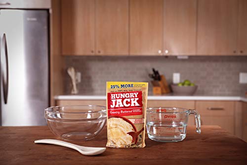 Hungry Jack Mashed Potatoes, Country Butter Flavor, Made from 100% Idaho Potatoes, Gluten Free, No Artificial Colors or Flavors, 5 Oz Box (Pack of 10)