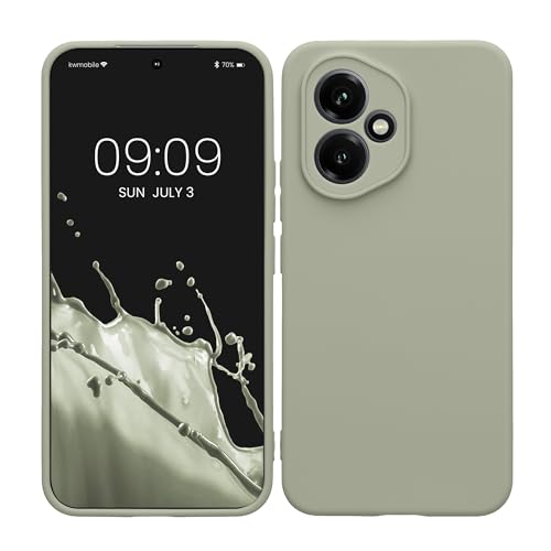 kwmobile Handyhülle kompatibel mit Honor 400 Hülle - Handy Case aus weichem Silikon in Graugrün