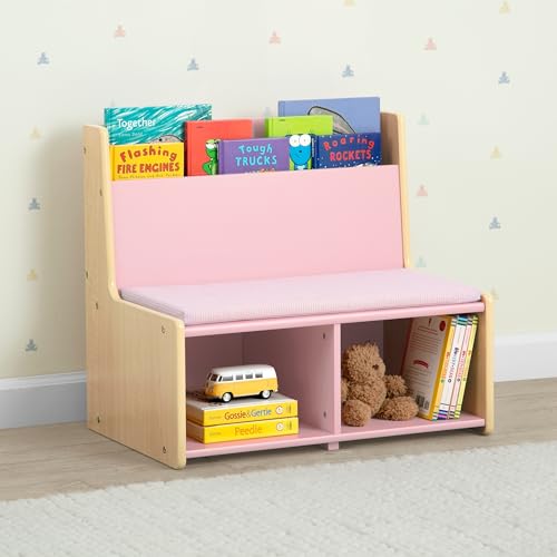 Delta Children - GapKids Reading Nook with Padded Bench - Greenguard Gold Certified, Blush Pink by Delta Children - Used condition - Image 2