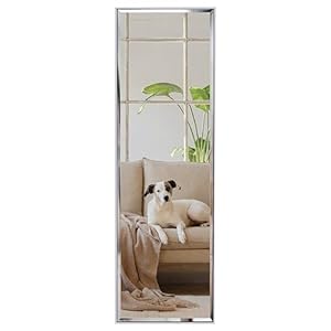 HORLIMER Full Length Wall Mirror with White Frame, 122x35cm(14×48 inches) Large Body Mirrors for Bedroom Bathroom