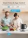 GoveeLife Smart Electric Kettle Temperature Control, WiFi Electric Tea Kettle with Alexa Control, 1500W Rapid Boil, 2H Keep Warm, 1.7L BPA Free Stainless Steel Water Boiler for Tea, Coffee, Oatmeal