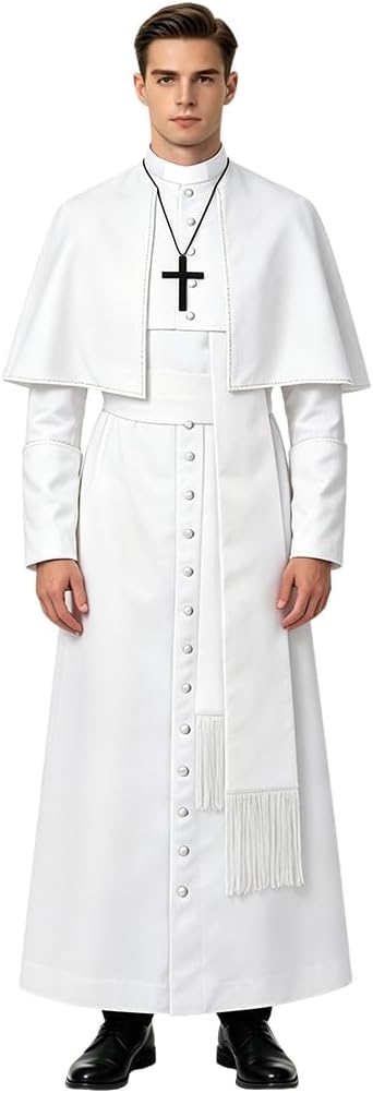 Mens Cassock Robe Choir Minister Clergy Pulpit Liturgical Church Robe four colors