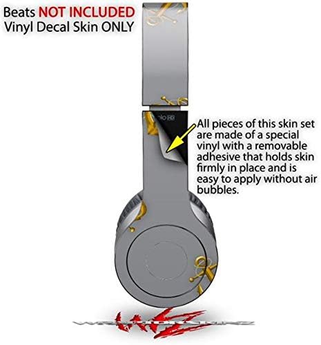 Skin Decal Wrap Works with Original Beats Solo HD Headphones Anchors Away Gray Skin Only (Headphones NOT Included)